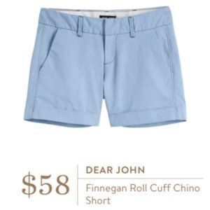 NWT Dear John Cuff Denim Shorts Cloudless Sz 30
